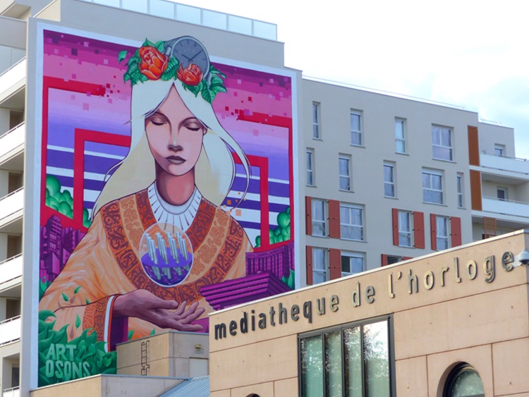 fresque participative sur les migrations au collége audrey vasseur